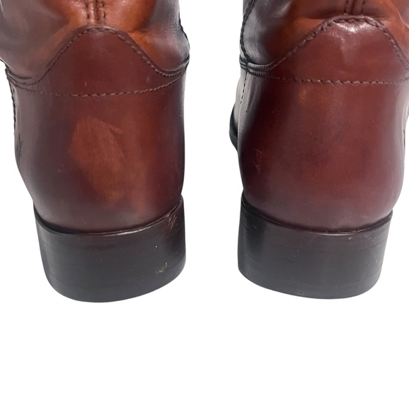FRYE Melissa Button Leather Riding Boots – Cognac Brown – Size 6.5B - Picture 9 of 15